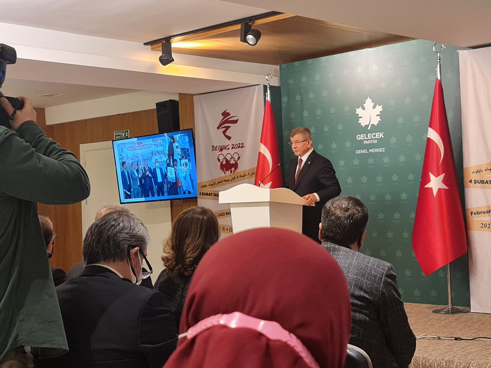 Ahmet Davutoğlu Pekin Kış Olimpiyatlarını Boykot Çağrısı’nda konuştu: Erdoğan 'one minute' demeyi çoktan unuttu!