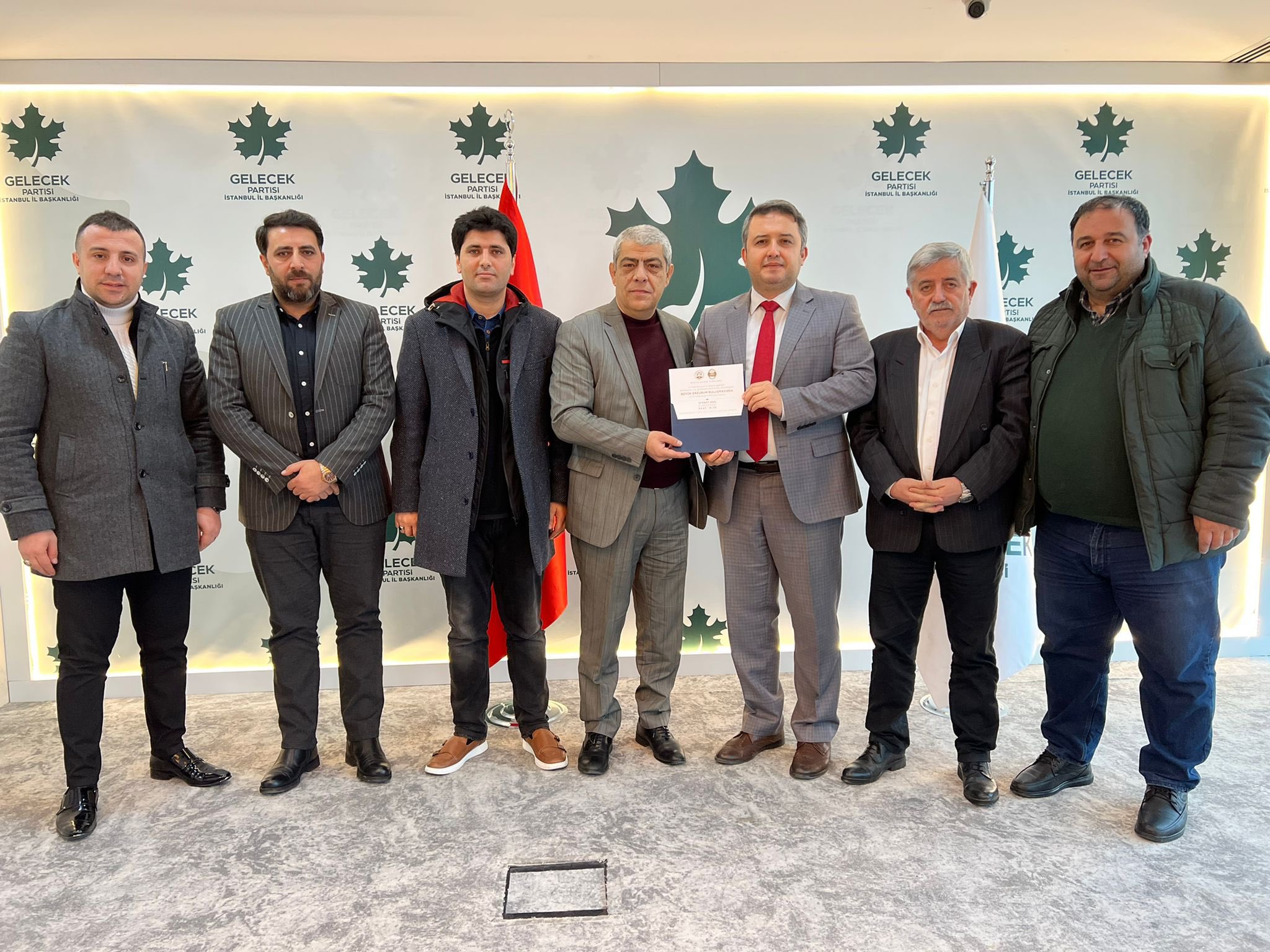Avrupa Yakası Erzurum Dernekleri Federasyonu Başkanı Osman Nuri Toraman ve Federasyon Yöneticileri, İl Başkanlığımızı ziyaret ettiler