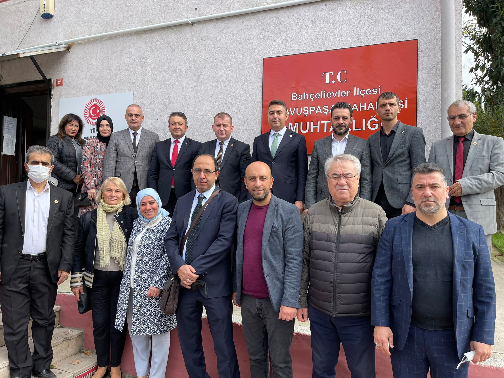 Bahçelievler’de Tüm İstanbul Muhtar Dernekleri Federasyonu Genel Başkanı Sn. Selami Aykut’u ziyaret ettik.