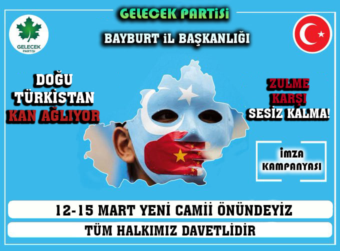 Doğu Türkistan Zulmü için İmza Kampanyası