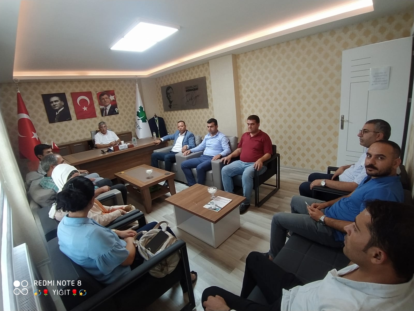 DYP Haliliye ilçe Başkanı Hasan Öztürk, İl Başkanlığımızı ziyaret etti.