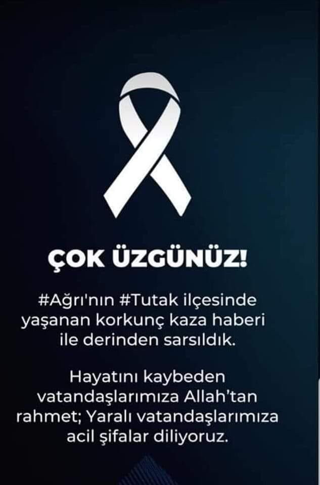 Hayatını kaybeden vatandaşlarımıza Allah’tan rahmet, yaralılarımıza acil şifalar diliyoruz.