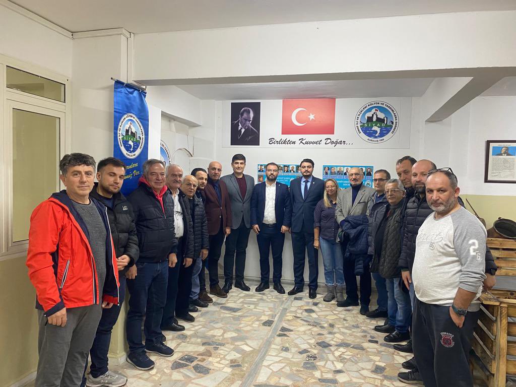 İl Başkan Yardımcımız Alparslan Berber, Kadıköy İlçe Başkanımız Metin Orman ve teşkilat mensuplarımız ile birlikte, Sinop İli ve İlçeleri Kültür ve Yardımlaşma Derneği'ni ziyaret etti.