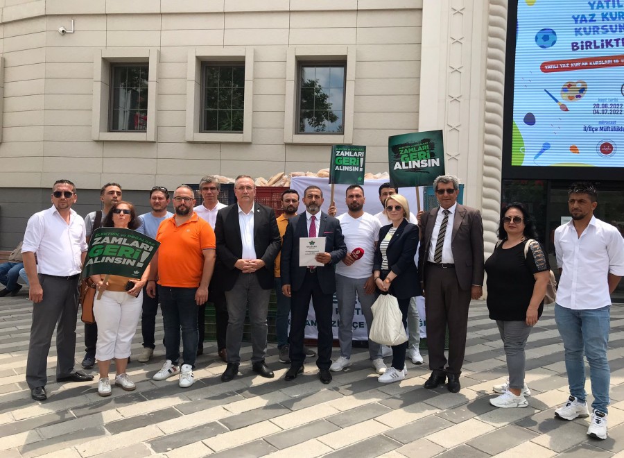 İl yönetimimiz ve Osmangazi İlçe yönetimimizle birlikte zamlara karşı protesto ettik