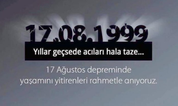 Marmara depremi'nin 23.yıl dönümünde hayatını kaybeden vatandaşlarımızı rahmetle anıyoruz.