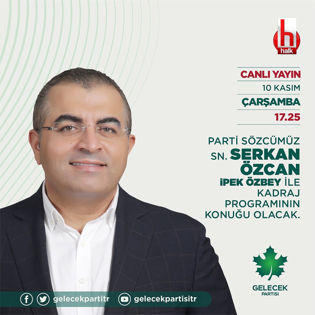 Parti Sözcümüz Sayın Serkan Özcan, İpek Özbey ile Kadraj Programının Konuğu