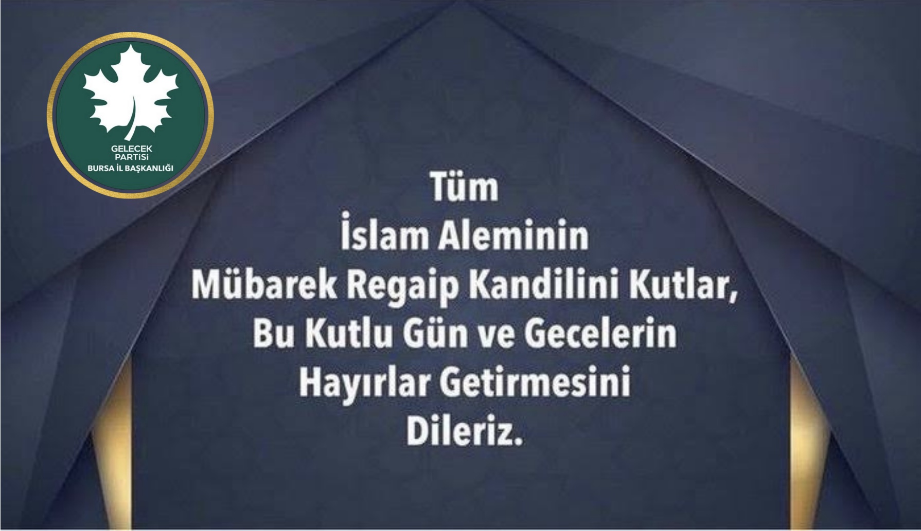 Tüm İslam Aleminin Mübarek Regaip Kandilini Kutlar,Bu Kutlu Gün ve Gecelerin Hayırlar Getirmesini Dileriz.