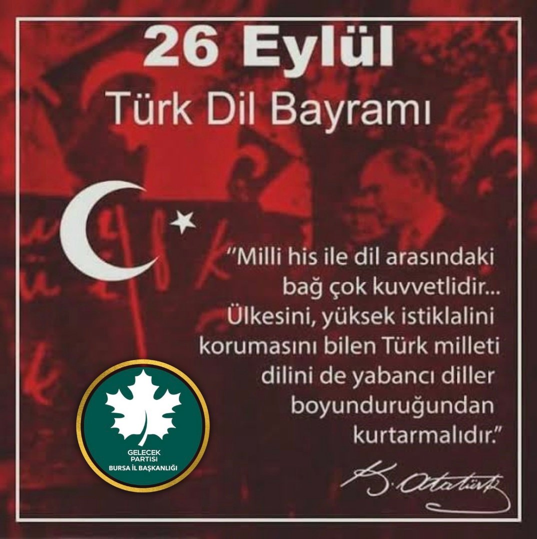 Türk Dil Bayramı ’nın 90.yıl dönümü kutlu olsun.