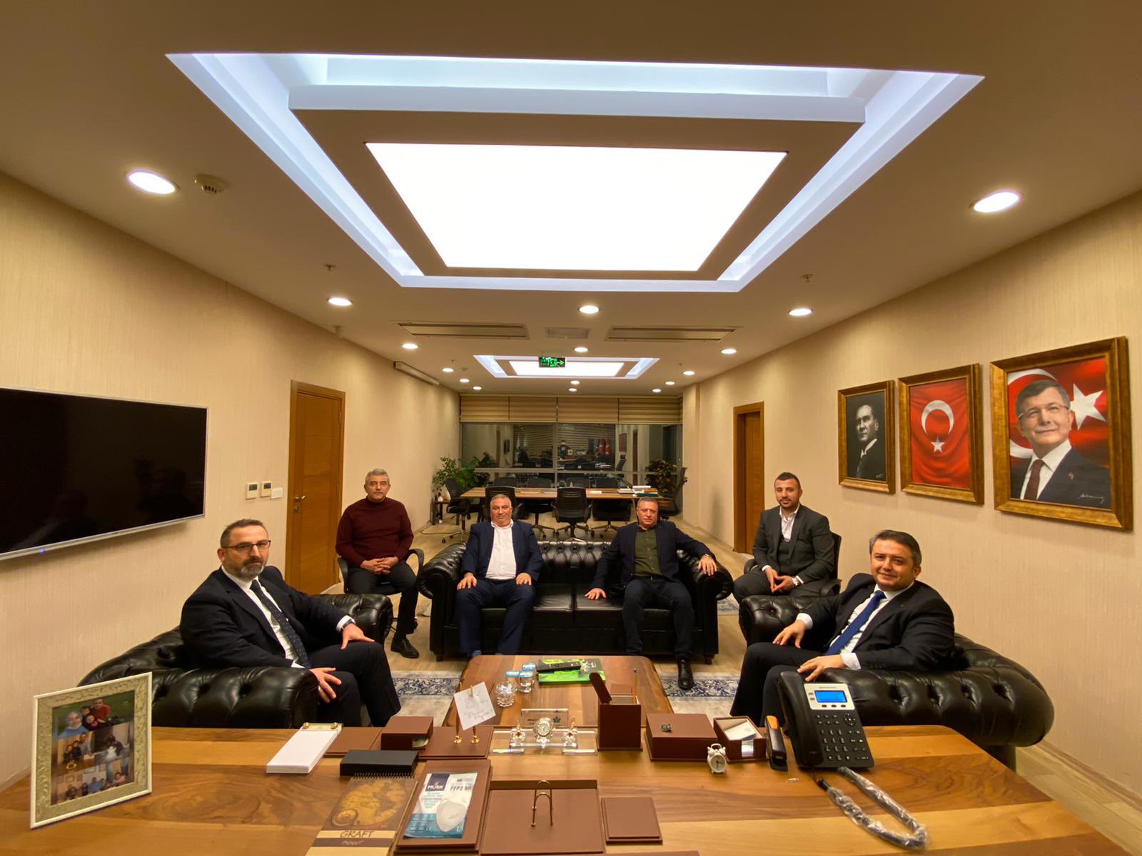 Ünye Dernekler Federasyonu Başkanı Cengiz Keskin ve beraberindeki heyet, il başkanlığımızı ziyaret etti