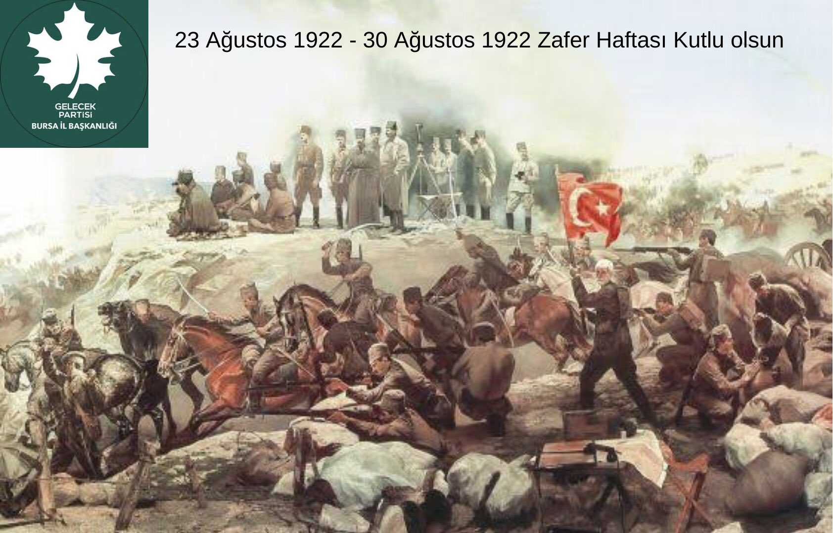 Zafer haftamız ve 30 Ağustos Zafer Bayramımız kutlu olsun.